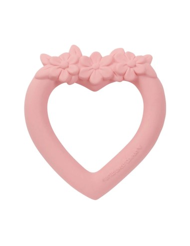 Mordedor corazón rosa