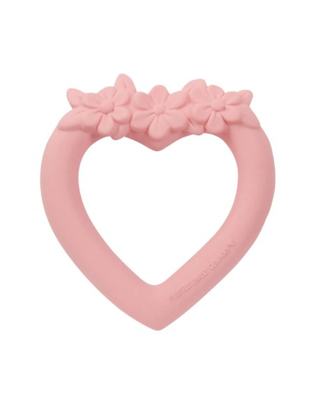 Mordedor corazón rosa