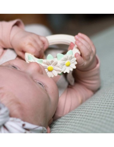 Mordedor anillo margaritas