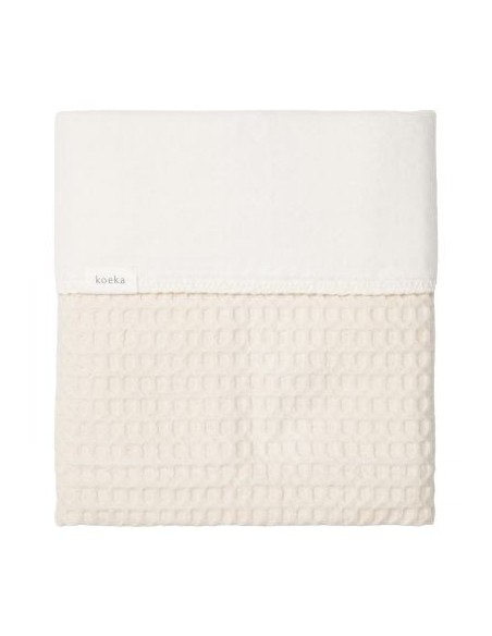 Manta de cuna wafel Amsterdam natural