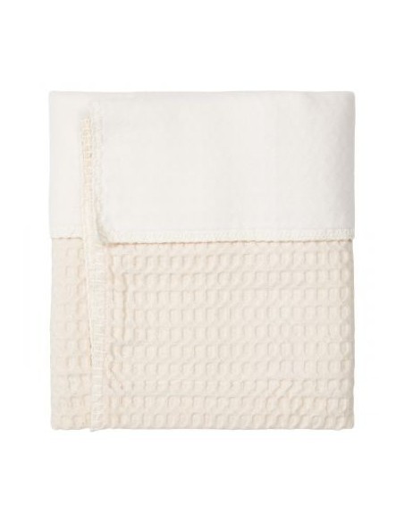 Manta de cuna wafel Amsterdam natural