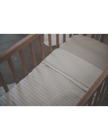 Manta de cuna wafel Amsterdam natural