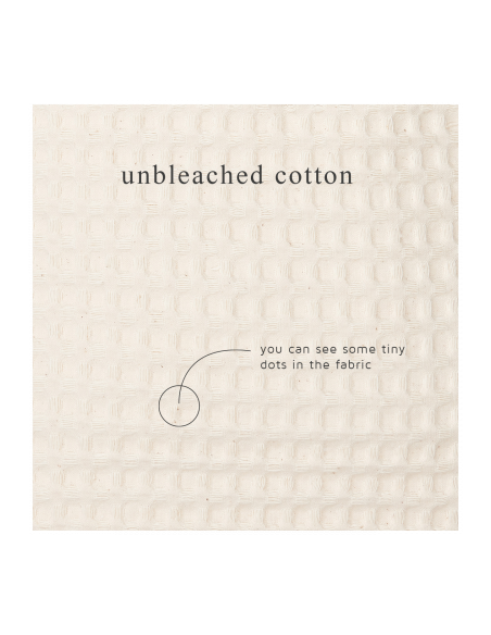 Manta de cuna wafel Amsterdam natural