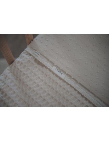 Manta de cuna wafel Amsterdam natural