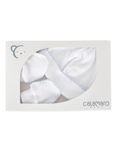 Pack gorro y manoplas celeste