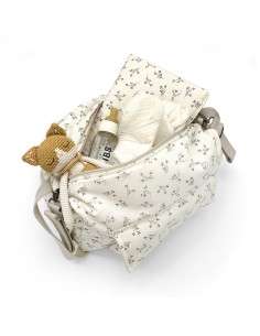 Bolsa cochecito camila olive bloom canvas 2