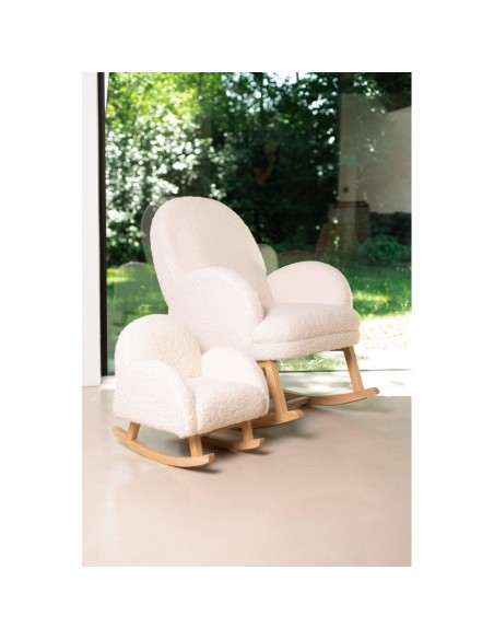Mecedora teddy blanco