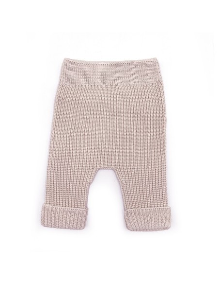 Pantalón canalé nude