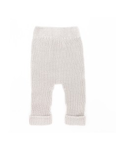 Pantalón bebé canalé ivory 2