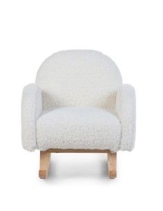 Mecedora niños teddy blanco 2