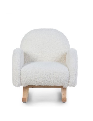 Mecedora niños teddy blanco