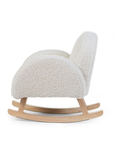 Mecedora niños teddy blanco