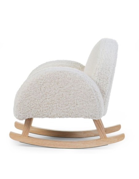 Mecedora niños teddy blanco