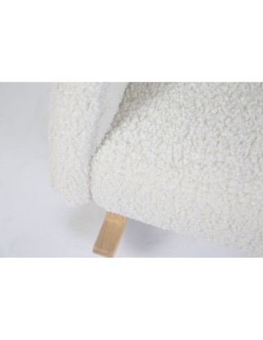 Mecedora niños teddy blanco