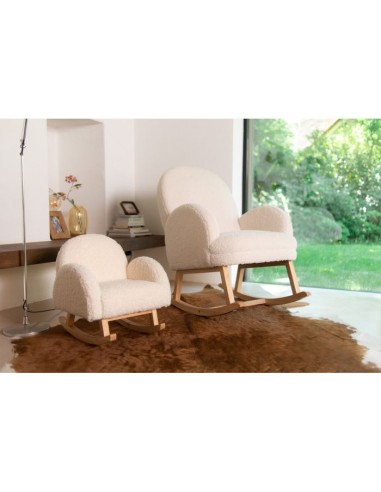 Mecedora niños teddy blanco