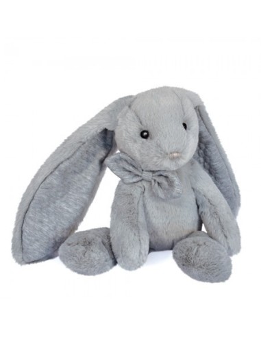Peluche conejo preppy chic gris perla