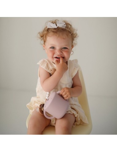 Taza para snack silicona solid blush