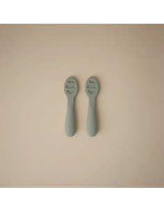 Mis primeras cucharas solid shifting sand + cambridge blue 2