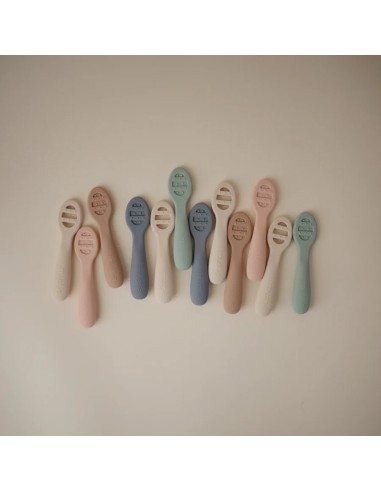 Mis primeras cucharas solid shifting sand + cambridge blue