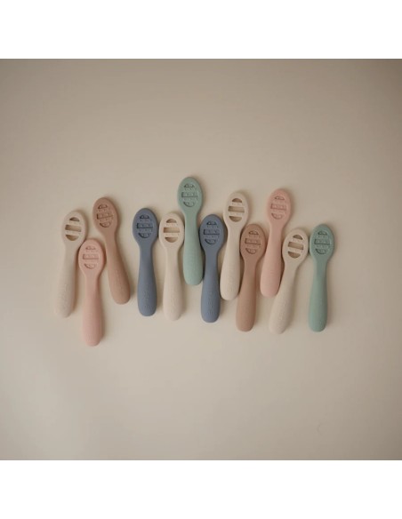 Mis primeras cucharas solid shifting sand + cambridge blue