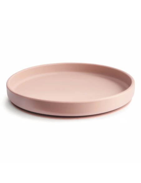 Plato ventosa clásico solid blush