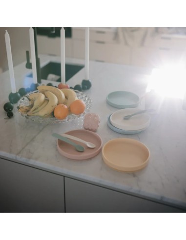 Plato ventosa clásico solid blush