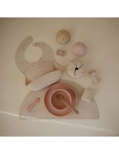 Plato ventosa clásico solid blush