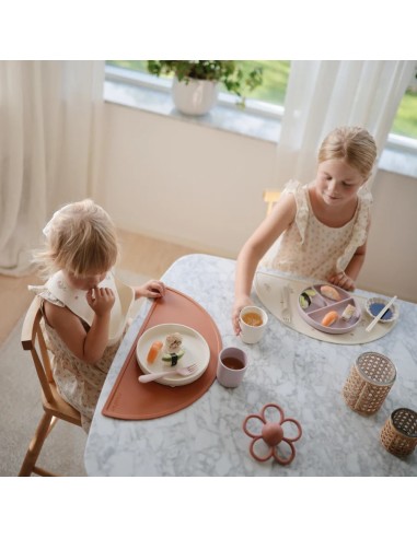 Plato ventosa clásico solid powder blue