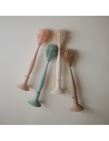 Cepillo de silicona para biberón solid blush