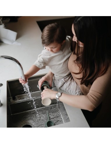 Cepillo de silicona para biberón solid blush