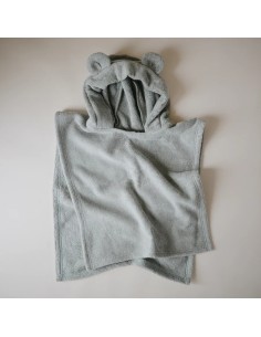 Toalla poncho bear fog moss 2