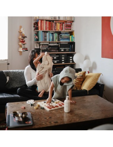 Toalla poncho bear fog moss