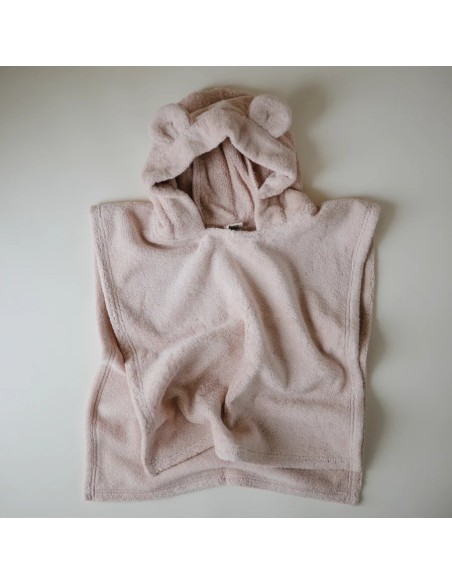 Toalla poncho bear fog blush