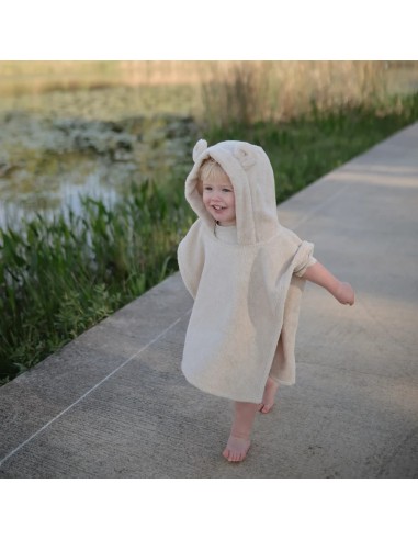 Toalla poncho bear fog blush