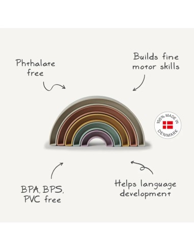 Juego apilable arcoíris solid hillside