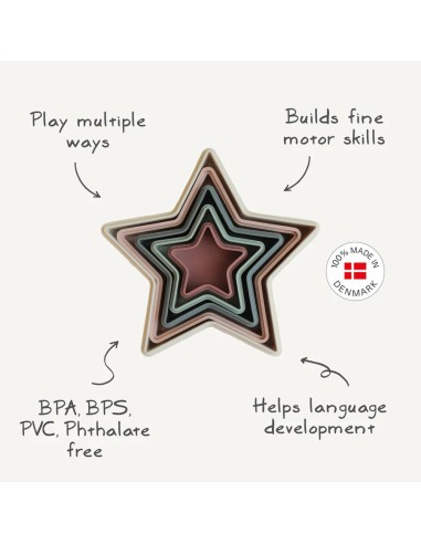 Juego apilable estrellas solid original