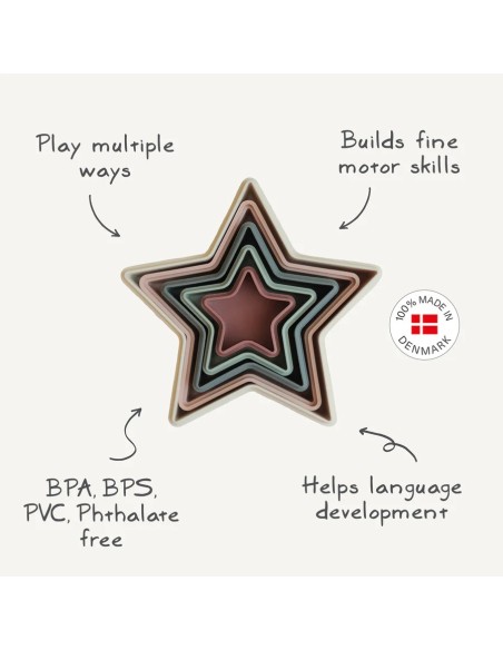 Juego apilable estrellas solid original