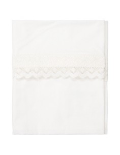 Sábana encimera de cuna crochet milky