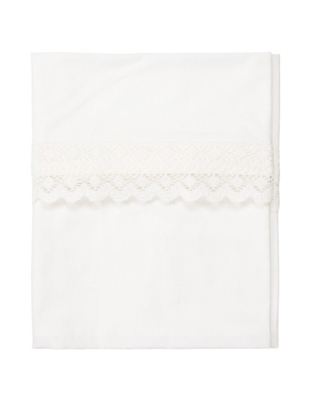 Sábana encimera de cuna crochet milky