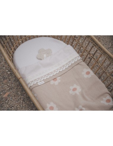 Sábana encimera de cuna crochet milky