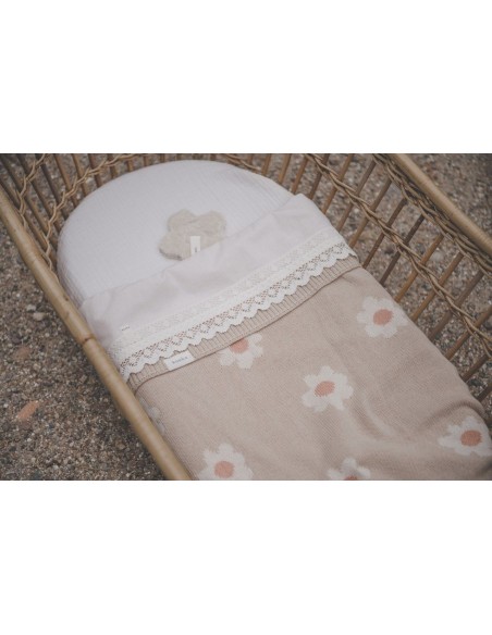 Sábana encimera de cuna crochet milky