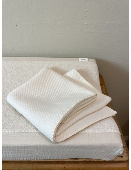 Manta de cuna Elim warm white