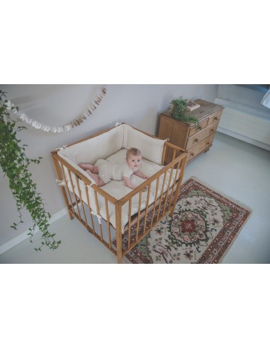 Protector de cuna wafel Amsterdam natural