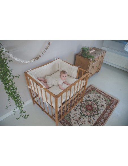 Protector de cuna wafel Amsterdam natural