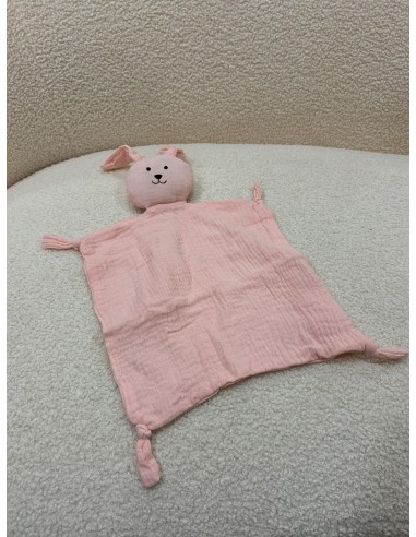 Doudou conejito rosa