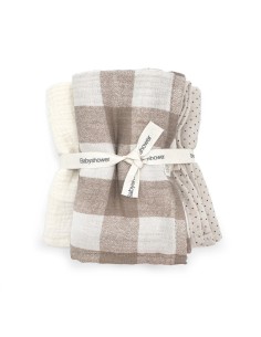 Pack 3 minimuselinas vichy caramel 2