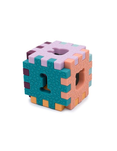 Puzzle sensorial cubie pastel