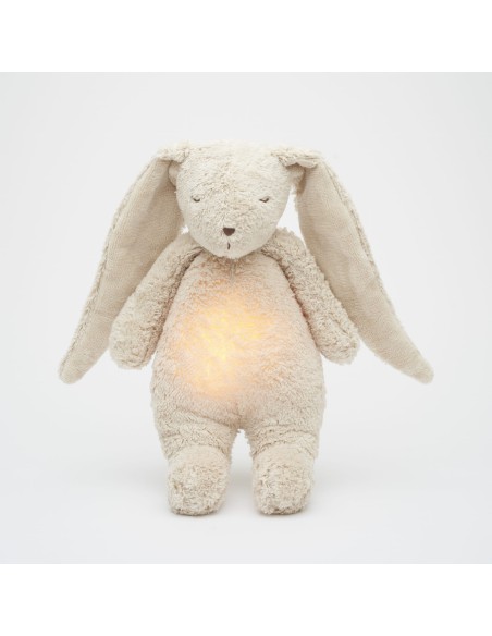 Peluche luz-sonido conejo orgánico sand natur