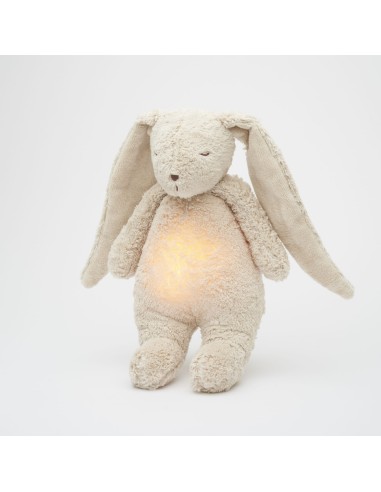 Peluche luz-sonido conejo orgánico sand natur