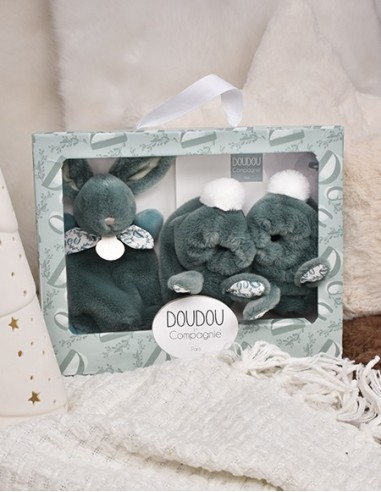 Set zapatillas y doudou sage